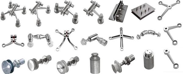 2 claws spider joint spider glass fitting