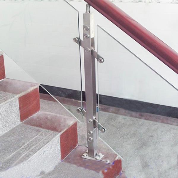 Interior glass railing systems design for stairs